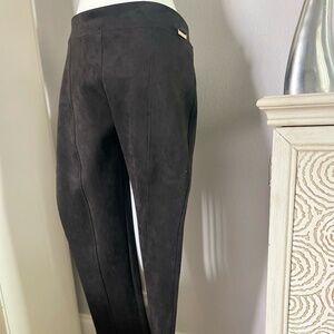 Calvin Klein "Madison" faux suede pants/leggings